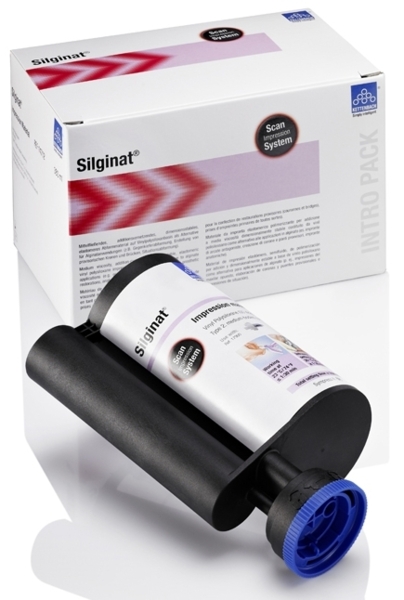 Silginat Intro pack - оттискная масса, 380 мл + 10 динамических смесителей, 4 оттискных ложки Multi Tray - фото 1
