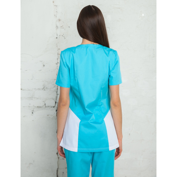 Туника женская, белый-голубой, 50 - фото 2