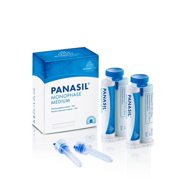 Panasil monophase Medium - монофазный оттискной материал, среднетекучий, 2x50 мл + 6 смесителей, new