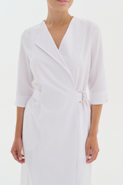 Халат-платье Тезис TZ150, белый, 46 - фото 3