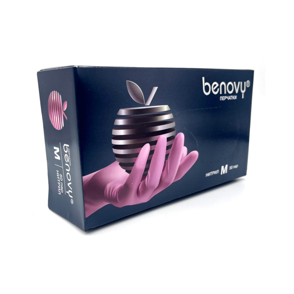 Перчатки Dental Formula, одноразовые, нитриловые, текстурированные, нестерильные, розовый, S, 50 пар - фото 0