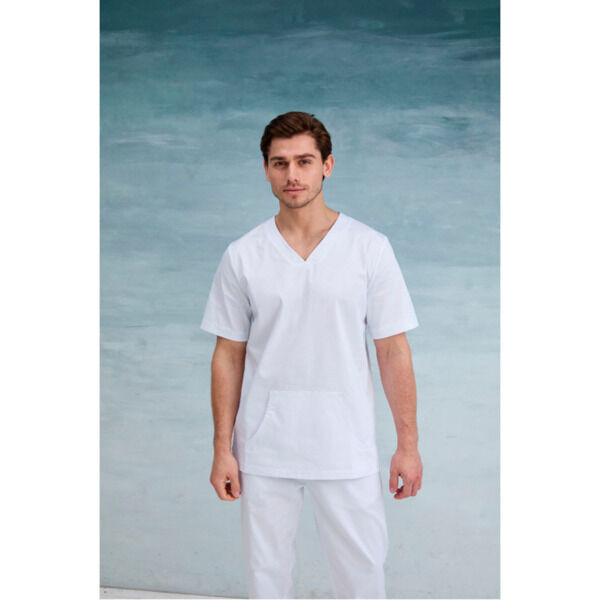 Туника мужская Dr. Nice с накладным карманом, белый, 48 - фото 3