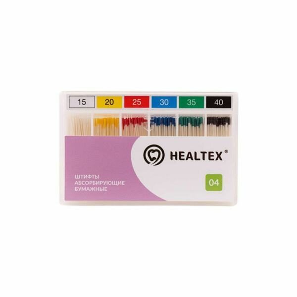 Штифты бумажные Healtex, абсорбирующие, без маркировки длины, набор №15-40/.04, 102 шт - фото 0