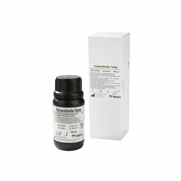 Фотополимерная смола Bego VarseoSmile Temp, для 3D-печати временных реставраций на принтерах Varseo/Varseo L, цвет С2 - фото 1