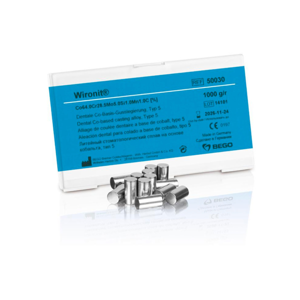 Wironit - классический сплав для бюгельных протезов с кламмерами, 1 кг - фото 0