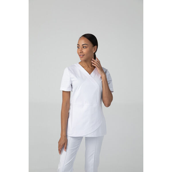 Туника женская Dr. Nice, короткий рукав, белый, 40 - фото 3