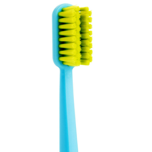 Зубная щётка Revyline SM6000 Ortho, ортодонтическая, голубая с салатовой щетиной - фото 2