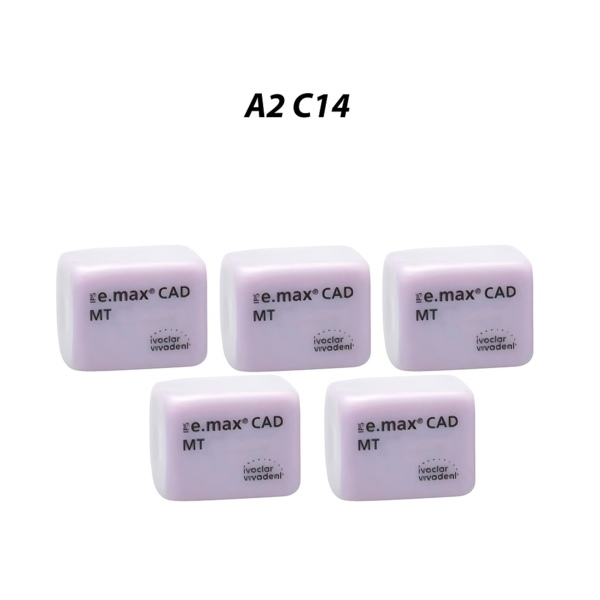 IPS e.max CAD PlanMill MT - блоки из дисиликата лития, цвет A2, C14, 5 шт - фото 0