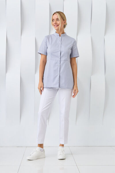 Туника женская Dr. Nice на кнопках, серый, 56 - фото 3