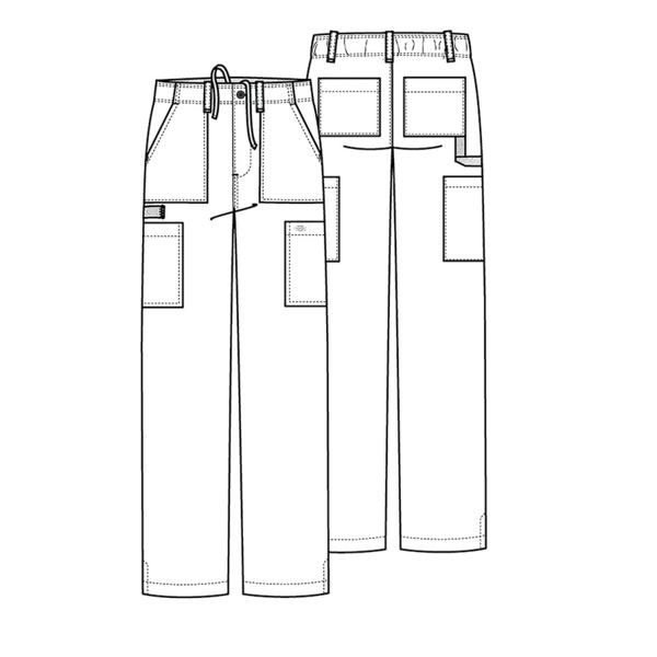 Брюки медицинские мужские Dickies DK015, белый, 2XL - фото 4