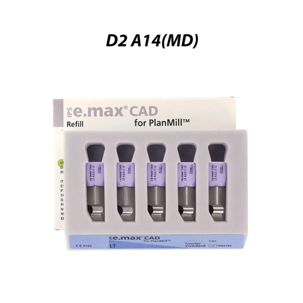 IPS e.max CAD PlanMill LT - блоки из дисиликата лития, цвет D2, A14 (MD), 5 шт - фото 0
