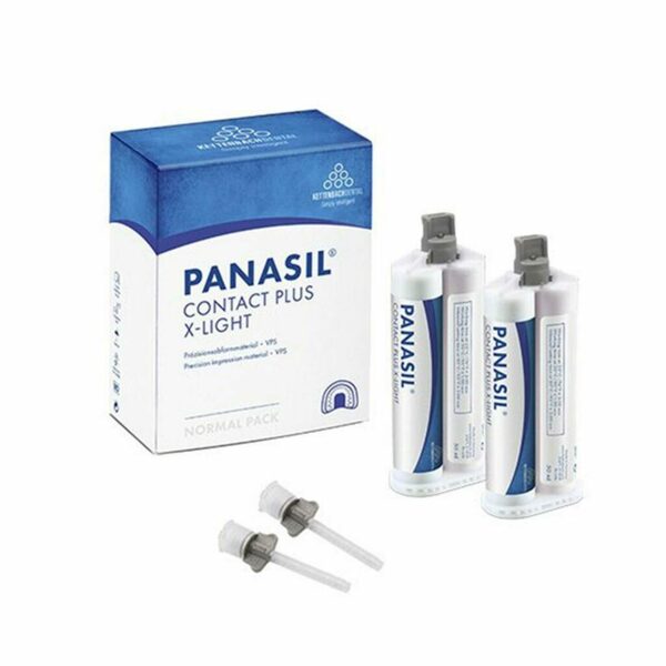 Panasil contact plus X-Light - корригирующий материал, очень жидкотекучий, фиолетовый, 2x50 мл + 8 смесителей, NEW