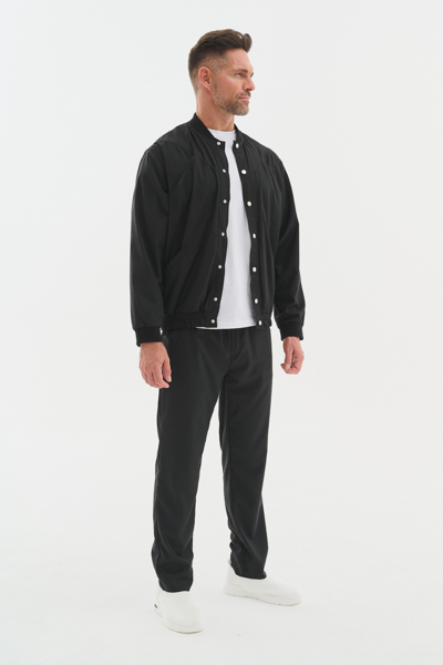 Бомбер мужской Тезис TZ690, черный, 50 - фото 1