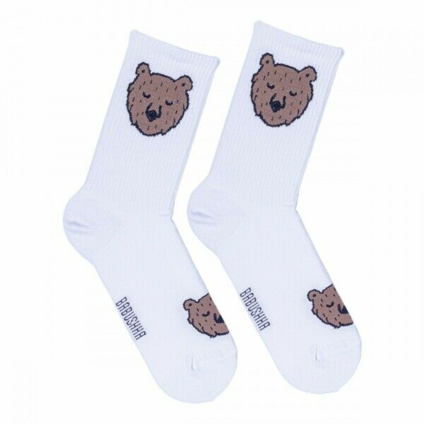 Носки мужские, "Мишки", белый, 41-45 - фото 0