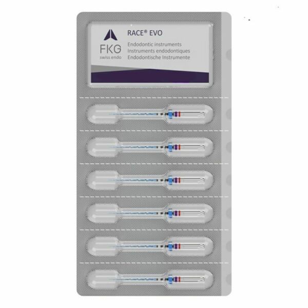 Файлы машинные FKG RACE EVO, стерильный, для создания ковровой дорожки, 25 мм, №10/.04, никель-титан, 6 шт - фото 1