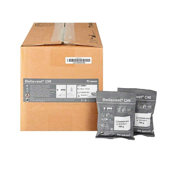 Bellavest DR - паковочный материал для сверхточного литья коронок и мостовидных протезов, 80х160 г