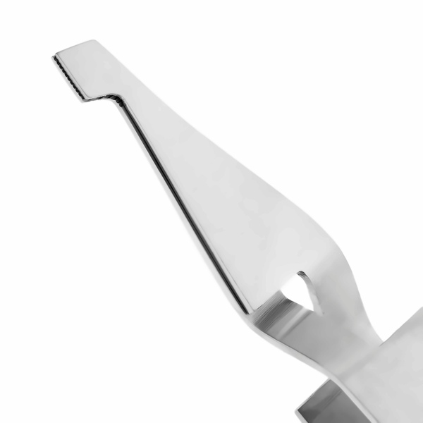 Пинцет ортодонтический HLW №H-301A, изогнутый, обратный, для брекетов, рифленые зубчики, L=130 мм, сталь, 1 шт - фото 1