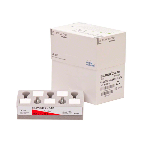IPS e.max ZirCAD inLab - блоки из оксида циркония, цвет MO 0 C15 L, 25 шт - фото 1
