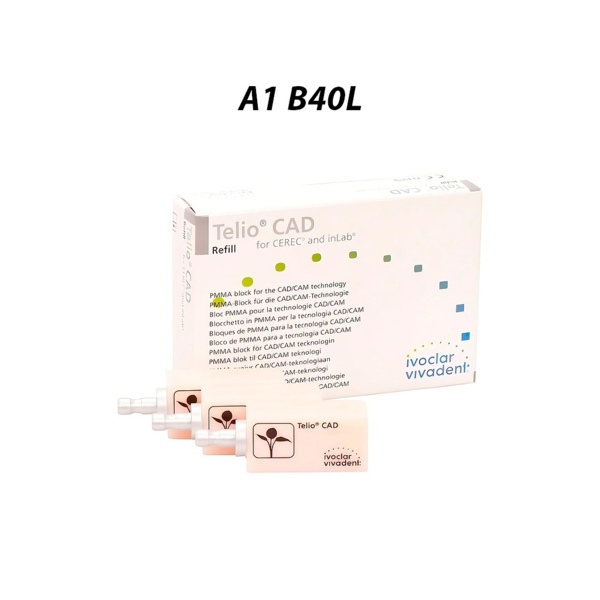 Telio CAD CEREC/inLab LT - акриловые блоки, цвет A1 B40L, 3 шт - фото 0