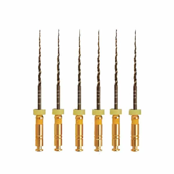 Файлы машинные Eurofile UltraFiles Gold, универсальный, 21 мм, №20/.06, никель-титан, 6 шт - фото 0