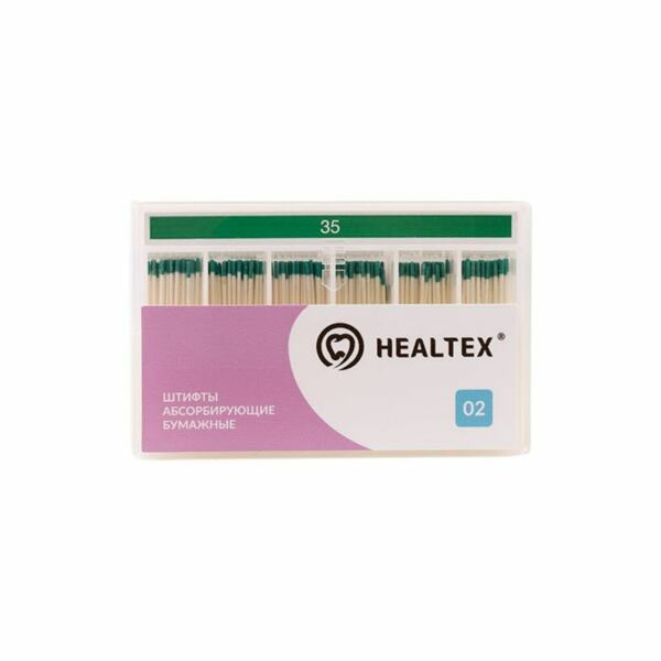 Штифты бумажные Healtex, абсорбирующие, без маркировки длины, №35/.02, 200 шт - фото 0