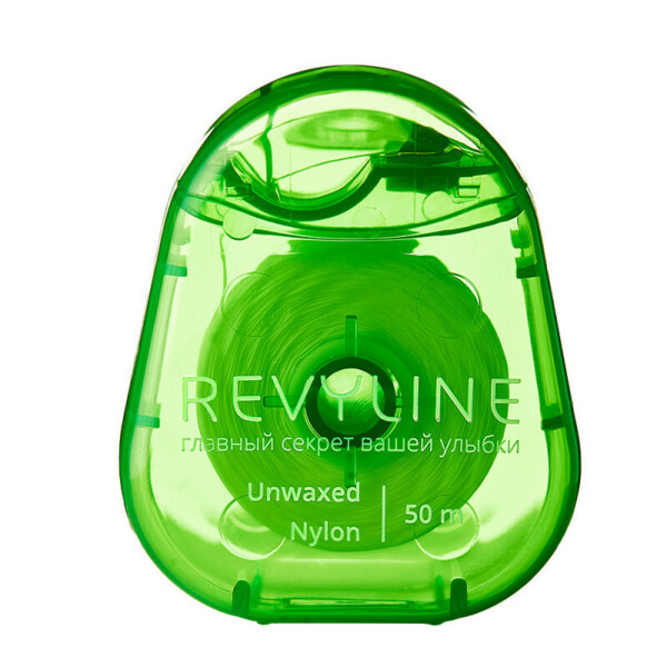 Зубная нить Revyline, невощеная, нейлон, зеленая, 50 м - фото 5