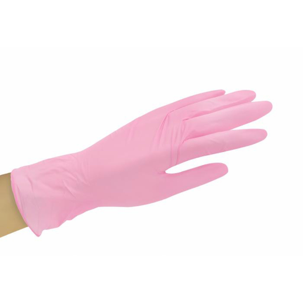 Перчатки нитриловые, текстурированные, розовые, размер S, 100 шт - фото 5
