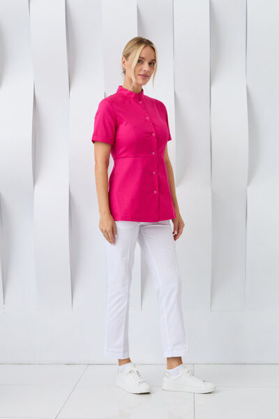 Туника женская Dr. Nice на кнопках, малиновый, 40 - фото 3