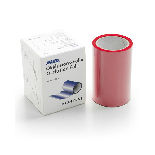 OCCLUSION FOIL - окклюзионная фольга на полимерной основе, 80 мм х 25 м, 12 мкм, красная - фото 0