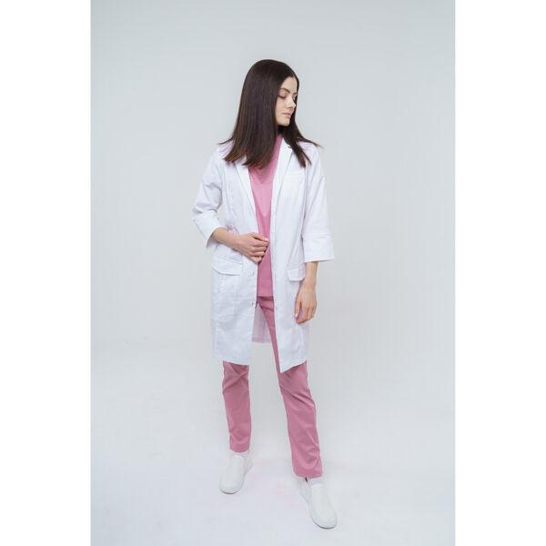 Халат женский Тезис TZ120, белый, 42 - фото 4