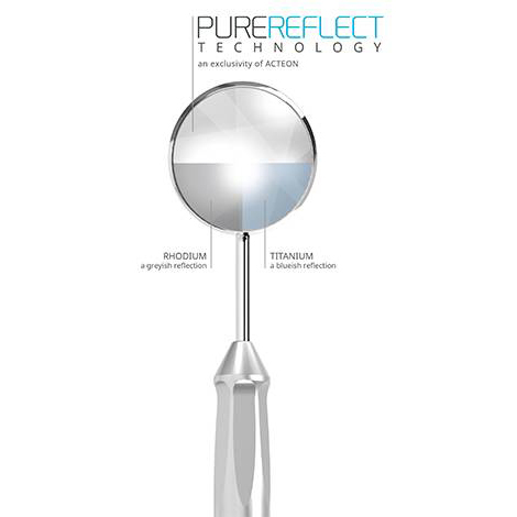 Зеркало PURE REFLECT с ручкой для микрохирургии, круглое, диаметр 3 мм - 14,8 см - фото 2