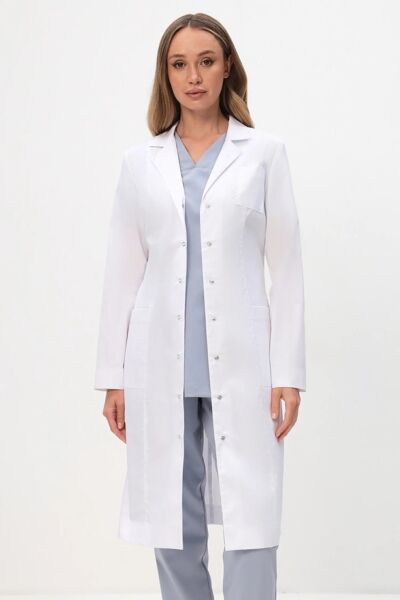 Халат женский 215 Ultra, длинный рукав, белый, 42 - фото 0