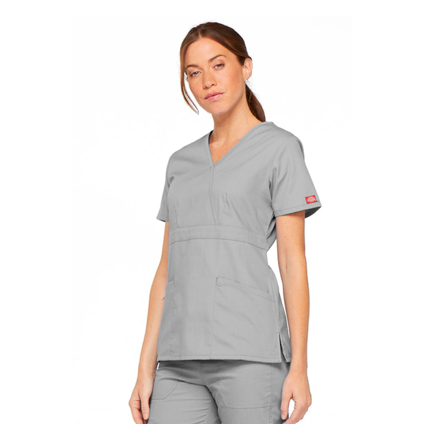 Топ медицинский женский Dickies 86806, серый, L - фото 1