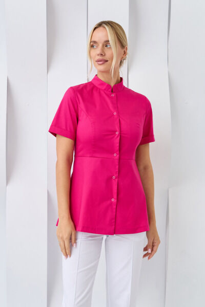 Туника женская Dr. Nice на кнопках, малиновый, 42 - фото 0