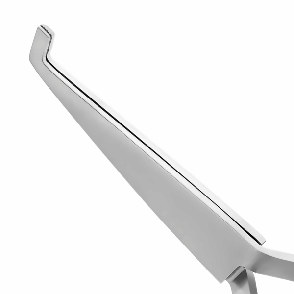 Пинцет ортодонтический HLW №H-321A, изогнутый, обратный, для брекетов, рифленые зубчики, L=125 мм, сталь, 1 шт - фото 2