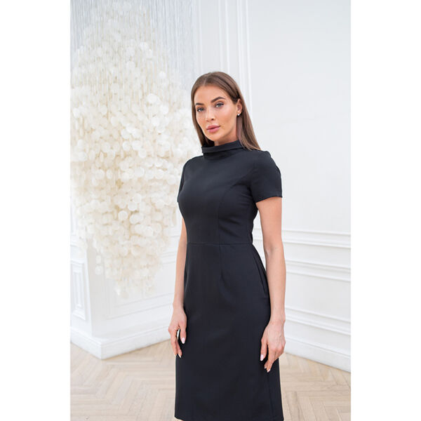 Платье Dr. Nice «Beauty» со стойкой, черный, 42 - фото 1