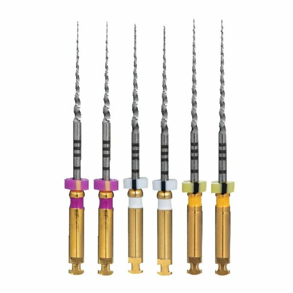 Файлы машинные Eurofile Ultratapers, для препарирования каналов, 21 мм, набор №S1-F1, никель-титан, 6 шт - фото 0