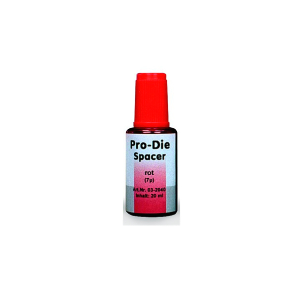 Pro-Die Spacer - разделитель 7 мкм, красный прозрачный, 20 мл, 2 шт - фото 0