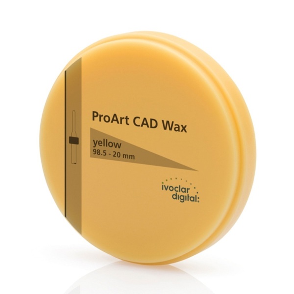 ProArt CAD Wax - воск моделировочный, желтый, 98.5х16 мм - фото 0