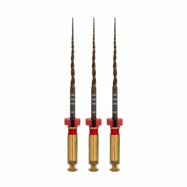 Файлы машинные Eurofile ULTRATAPER NEXT GOLD, стерильный, для препарирования каналов, 31 мм, №X2, никель-титан, 3 шт - фото 0