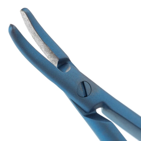 Иглодержатель микрохирургический, изогнутый, 1 мм, длина 180 мм - фото 1