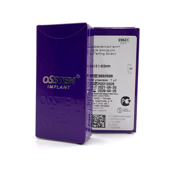 Винт временный OSSTEM TS, для фиксации Ossbuilder, TL=8.0 мм - фото 2