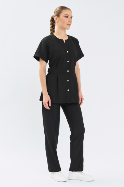 Рубашка женская Тезис TZ462, черный, 48 - фото 3