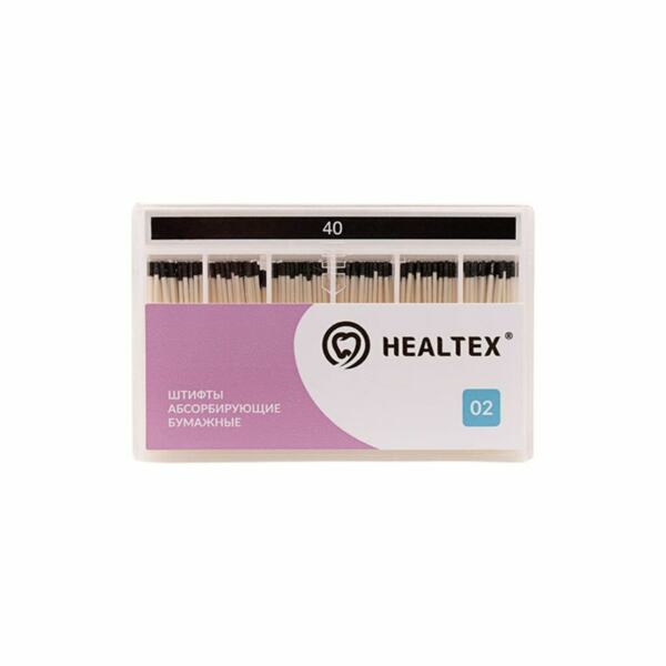 Штифты бумажные Healtex, абсорбирующие, без маркировки длины, №40/.02, 200 шт - фото 0