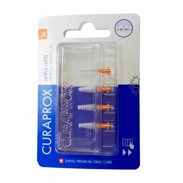 Ершик межзубный Curaprox, 1.3-5.0 мм, оранжевый, 4 шт - фото 0