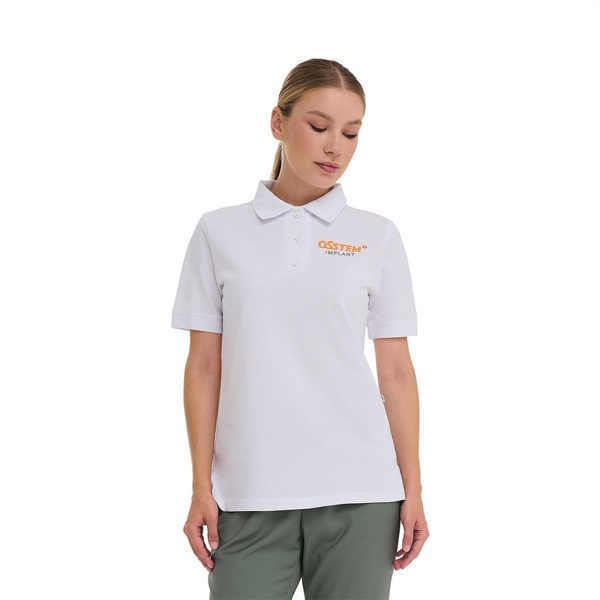Поло женское Амрита "Osstem", белый, 46 размер - фото 1
