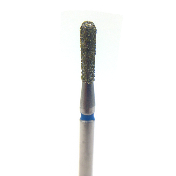 Бор алмазный 808R, груша, D=1.4 мм, L=5.0 мм, FG, синий - фото 0