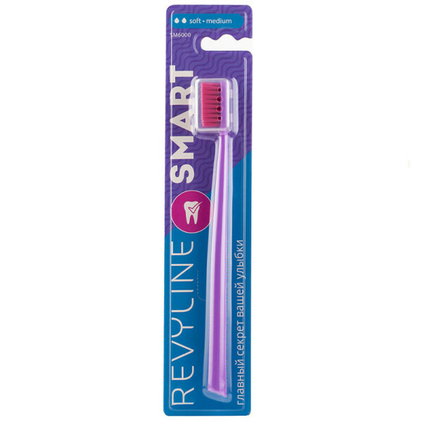 Зубная щётка Revyline SM6000 Smart, мануальная,  фиолетовая с фиолетовой щетиной - фото 0