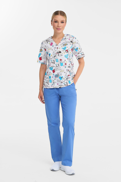 Туника женская Тезис TZ305, принт "Скорая помощь", 60 - фото 2