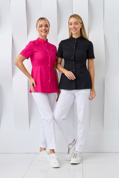 Туника женская Dr. Nice на кнопках, малиновый, 46 - фото 4